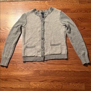 Chaps Heather Gray Women's Cardigan